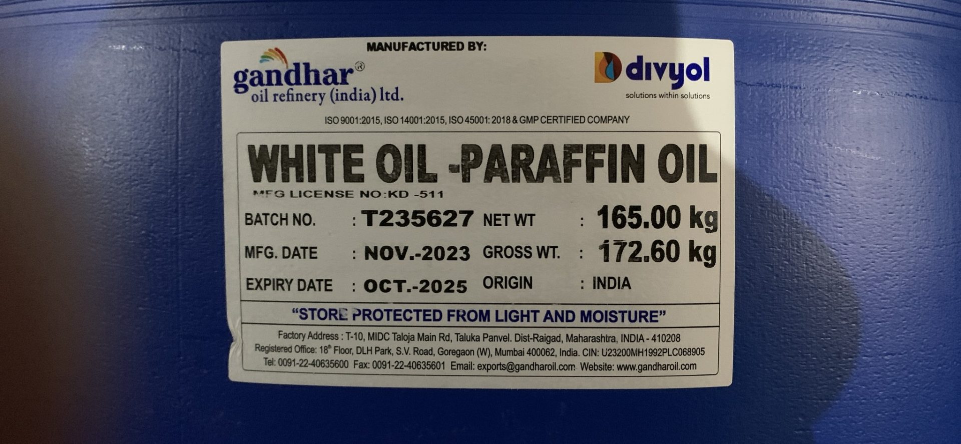 dầu paraffin
